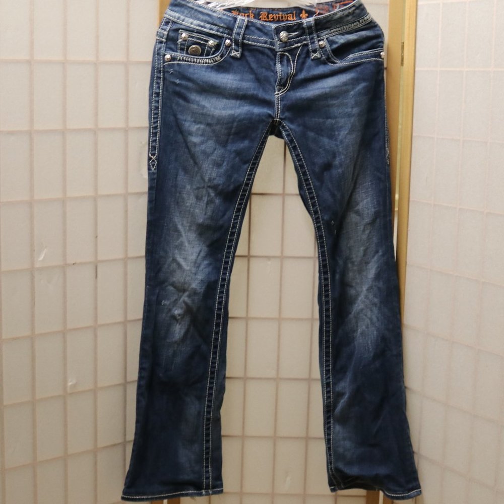 Rock Revival Jen Boot Jeans Sz 28 #461